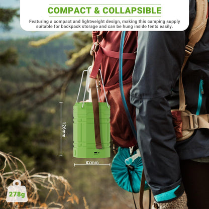 LED Campinglampe Solar Laterne 3000mAh Akku Notfallleuchte