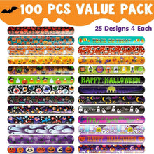 JOYIN Halloween Slap Armbänder 100 Stück für Kinder, Party