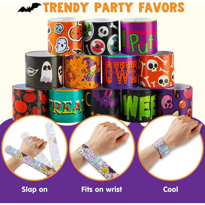 JOYIN Halloween Slap Armbänder 100 Stück für Kinder, Party