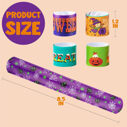 100 Halloween Slap Armbänder Party Favor Tütenfüller