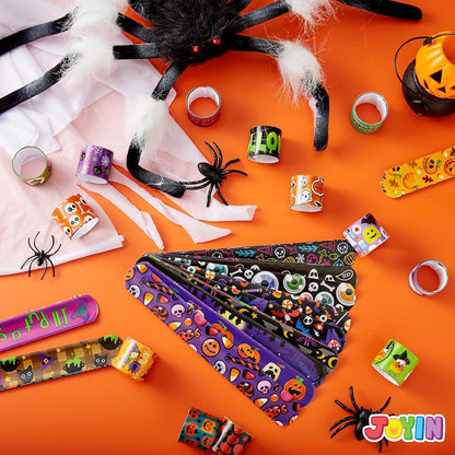 JOYIN 100 Stück Halloween Slap Armbänder Party Favors für Kinder