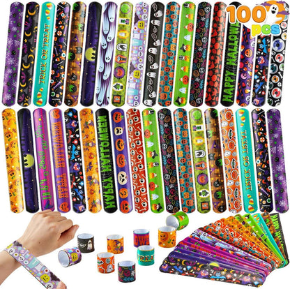 JOYIN Halloween Slap Armbänder für Kinder - 100 Stück