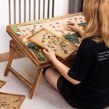 Holzpuzzle Tisch Puzzle Brett tragbarer Klapp-Kipptisch mit