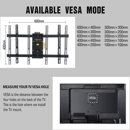 Ecke TV Wandhalterung 838mm, Schwenkbar Neigbar 32-75 Zoll Fernseher, VESA