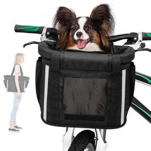 Hundekorb Fahrrad Vorne mit Sicherheitsgurt & Regenschutz