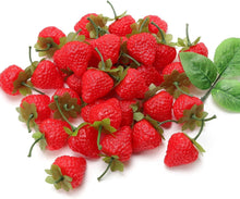30 Stk Künstliche Erdbeeren Simulation Lebensecht Mini
