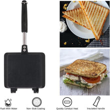 Bobikuke Doppelseitige Antihaft-Toastpfanne mit Griff