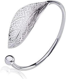 Taomeng Charm Armband Blatt Silber 925 Verstellbar