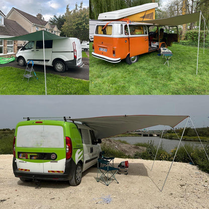 Wasserdichte Camping-Zeltplane mit Aluminiumstangen, ultraleichter