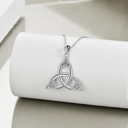 Keltischer Knoten Herz Halskette Sterling Silber Schmuck