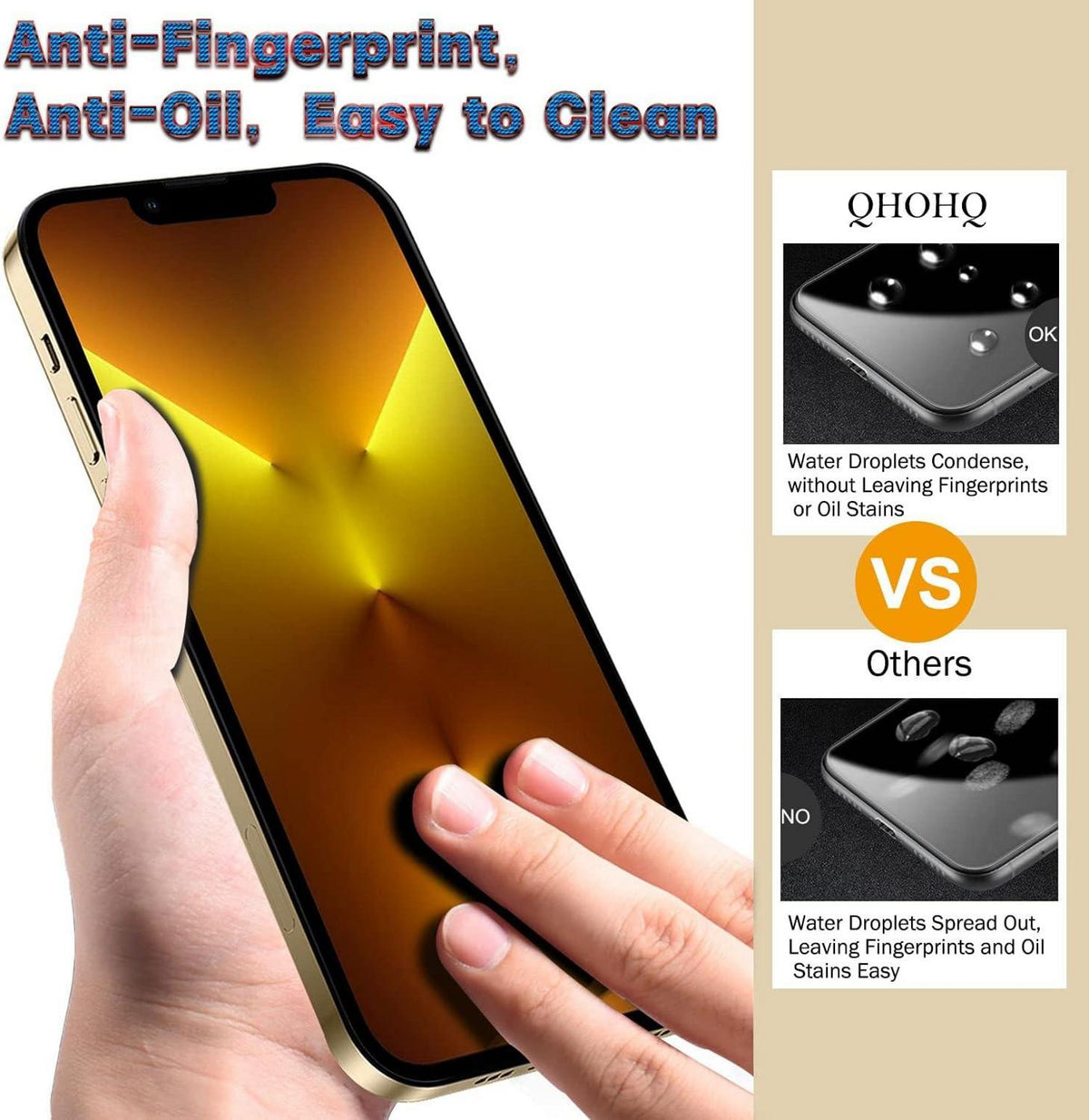 Panzerfolie Schutzfolie für iPhone 13 Pro 6.1 Zoll Klar 3er Set