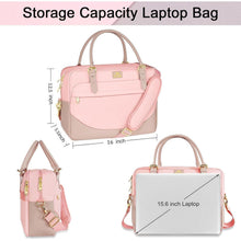 Laptoptasche Damen 15,6 Zoll Business Umhängetasche Pink