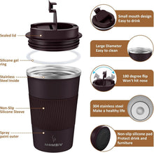 Thermobecher Isolierbecher 380ml Edelstahl Travel Mug