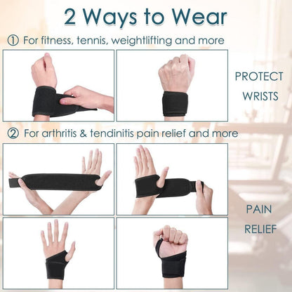 Handgelenkbandage 2er Set für Sport und Alltag atmungsaktiv
