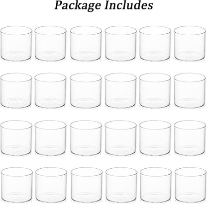 Teelichthalter Glas klar Votivkerzenhalter 24er Set Hochzeit Weihnachten