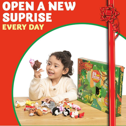 JOYIN 2024 Weihnachts-Adventskalender mit Fingerpuppen für