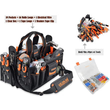 Werkzeugtasche Elektriker/HLK mit Steckdosen-Organizer