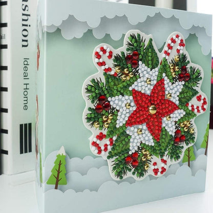 5D Diamant Weihnachtskarten – 8er Set DIY Grußkarten