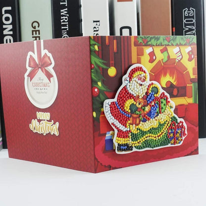 5D Diamant Weihnachtskarten – 8er Set DIY Grußkarten