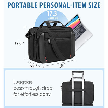 EMPSIGN Laptoptasche 17,3 Zoll Business Notebook Tasche RFID