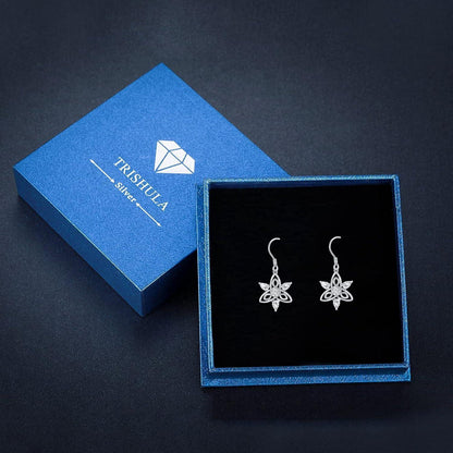 925 Sterling Silber Keltische Mond Ohrringe 17mm für Frauen