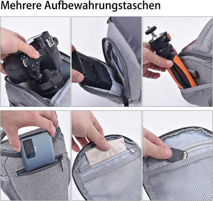 DSLR Kameratasche Umhängetasche Regenschutz für Canon Nikon Sony Fuji