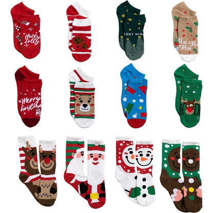 Adventskalender Weihnachtssocken Countdown-Kalender