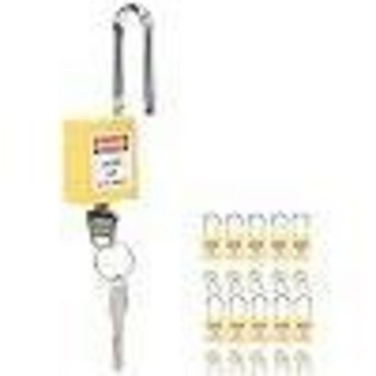 Lockout-Schloss 38mm – 10er Set für Industriesicherheit (Gelb)