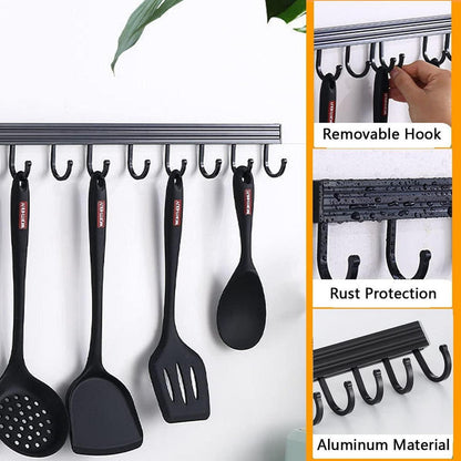 Gewürzregal Wand hängend ohne Bohren 2er Set Edelstahl 35 x 12 x 5,7 cm