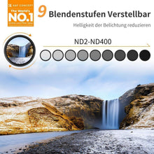 49mm Variabler ND Filter ND2-ND400 Slim Neutral Graufilter