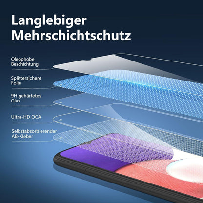 Hartglas Displayschutzfolie für Samsung Galaxy A22 5G