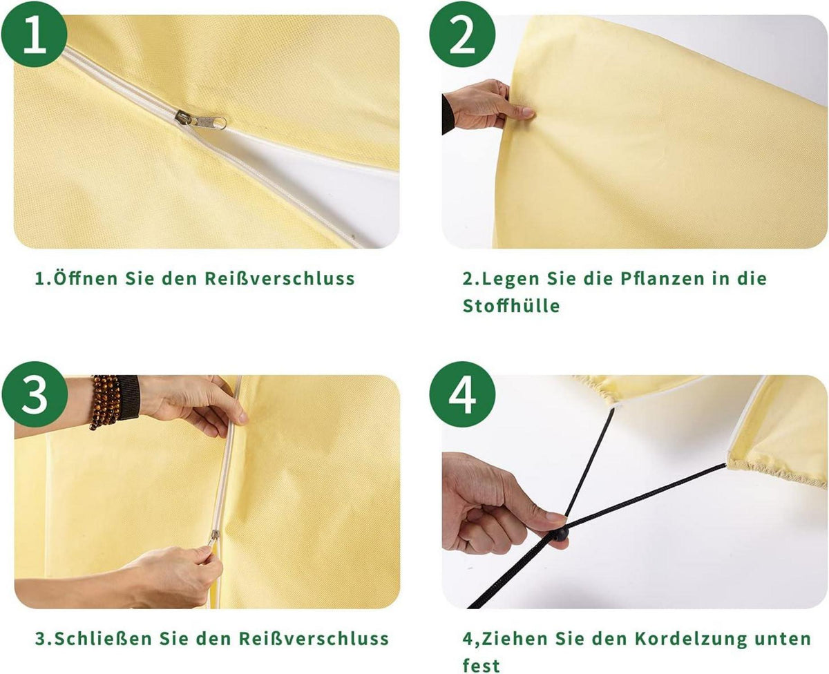 Vlies Winterschutz für Pflanzen 80g/m² Frostschutz Palmen Tomaten Oleander