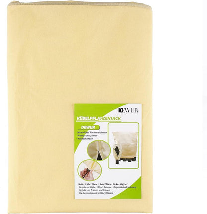 Pflanzen Frostschutzhülle 80g /m² Vlies 200x240cm – Winter Schutz für Kübelpflanzen