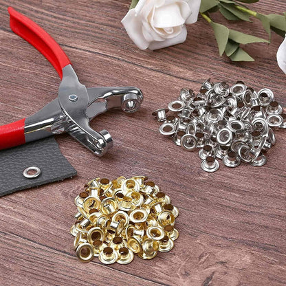 Ösenzange Set mit 400 Ösen – Profi Werkzeug für Planen, Banner & Leder