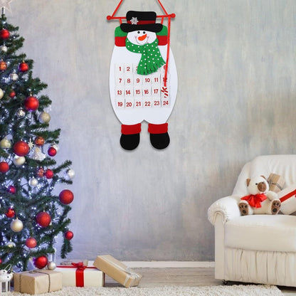 TAZEMAT Adventskalender Schneemann Filz Stoff Tüten Kinder