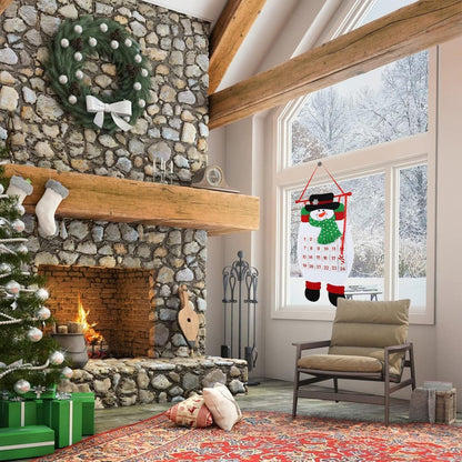 TAZEMAT Adventskalender Schneemann Filz Stoff Tüten Kinder