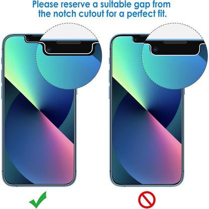 Schutzfolie für iPhone 13 mini 5,4 Zoll, Gehärtetes Glas 3er