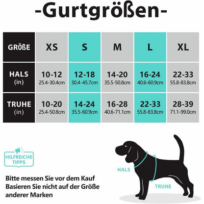 Hundegeschirr ohne Ziehen, XS Schwarz, verstellbar, gepolstert