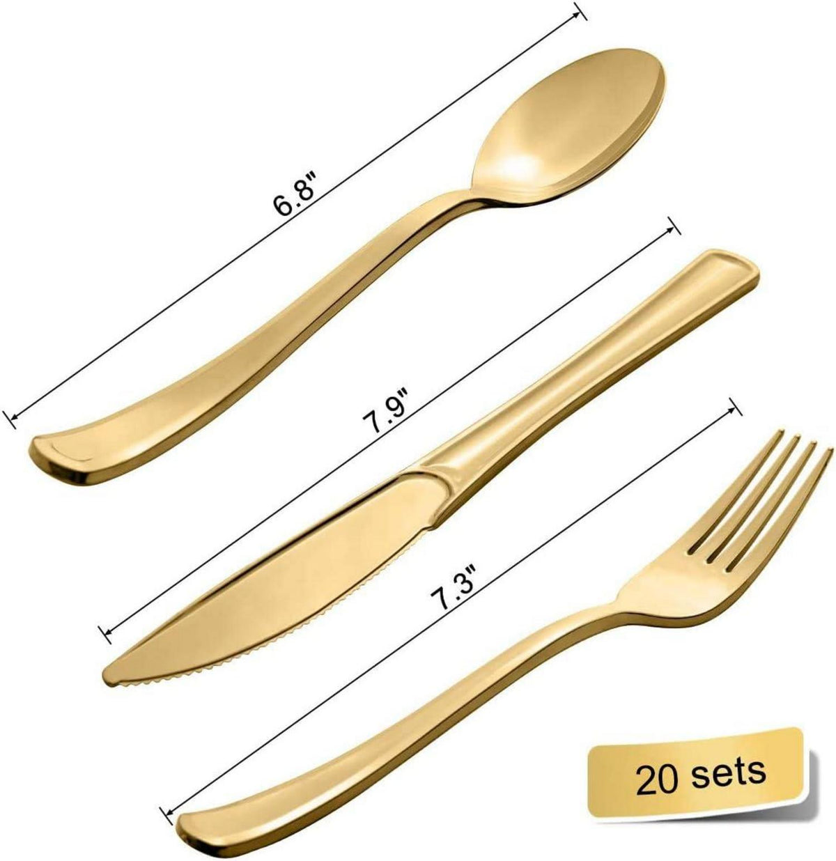 141-teiliges Weißgold Partygeschirr-Set für Geburtstag, Hochzeiten, Jubiläum