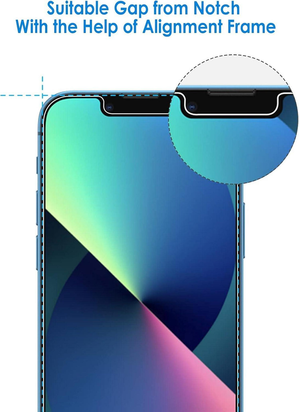 Schutzfolie für iPhone 13/13 Pro 6,1 Zoll, Gehärtetes