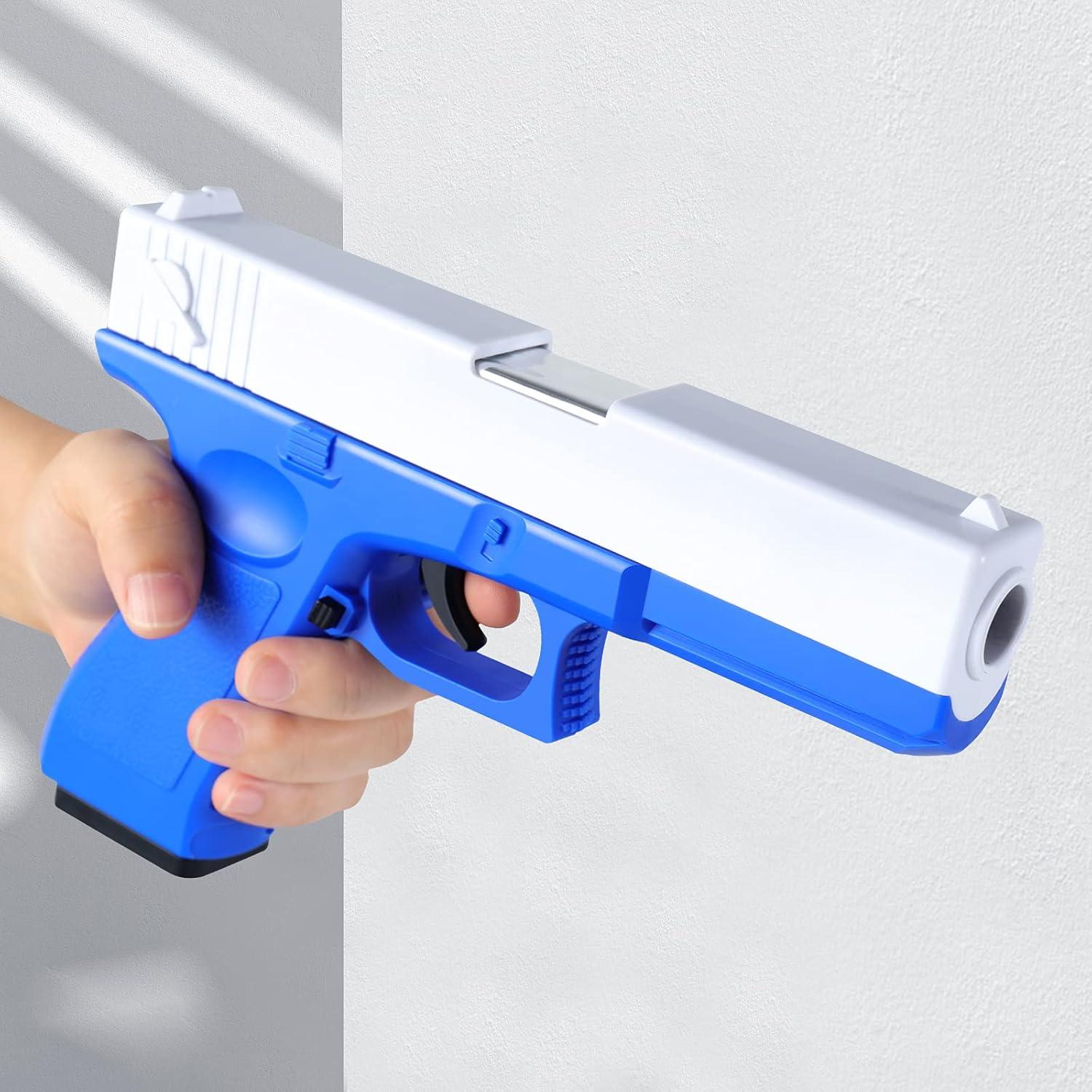 Spielzeug Pistole Set mit Schalldämpfer, 2 Magazin, Schaumstoff-Blaster