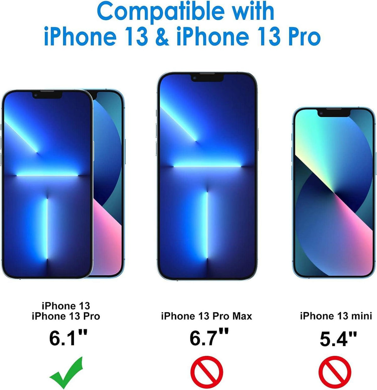 Sichtschutzfolie für iPhone 13/13 Pro 6,1 Zoll Blickschutz 2 Stück