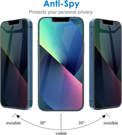 Sichtschutz iPhone 13/13 Pro 6,1 Zoll 2 Stück Blickschutzfolie 9H Schutz