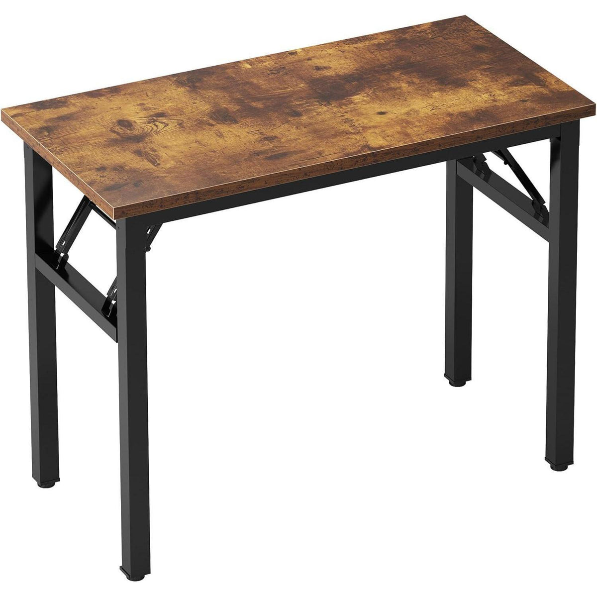 Klapptisch 80x40 cm, kein Aufbau, Home Office Schreibtisch Grau/Schwarz