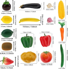 Künstliche Gemüse Früchte Dekoration Set 16 PCS Meiwlong
