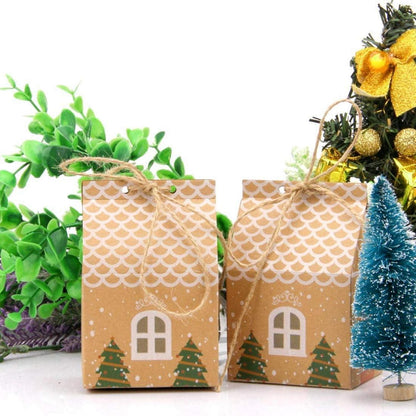 DIY Adventskalender Häuser 24 Stk. zum Befüllen Schwarz
