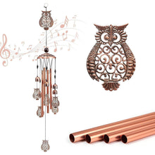 Eule Metall Windspiel Glocke Garten und Balkon Dekoration