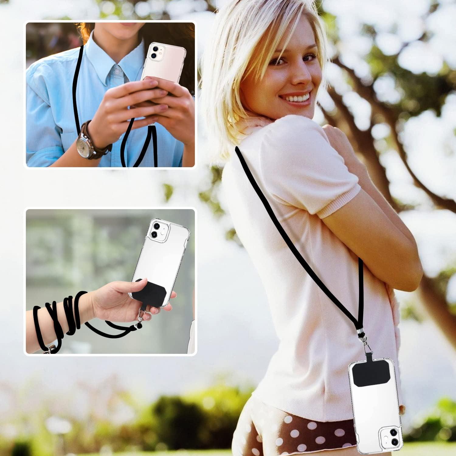 Handykette zum Umhängen für jedes Smartphone Weinrot