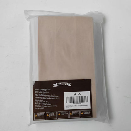Kraftpapier Papiertüten Braun 40 Stück Aufkleber 90 Deutsch Eco-friendly 24x13x8cm