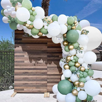 Hochwertige Avocado Grün Ballon Girlande Set 102 Stück